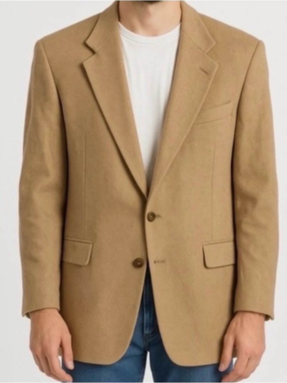 Lauren Ralph Lauren Camel Sport Coat - Two-Button Blazer